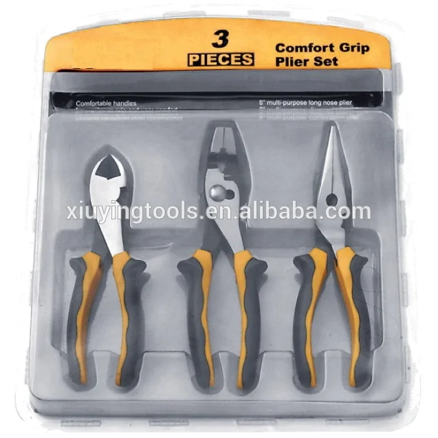  Набор из 4 плоскогубцев включая плоскогубцы Linesman устройство для зачистки проводов боковой резак диагональные и длинный нос с блистерной картой