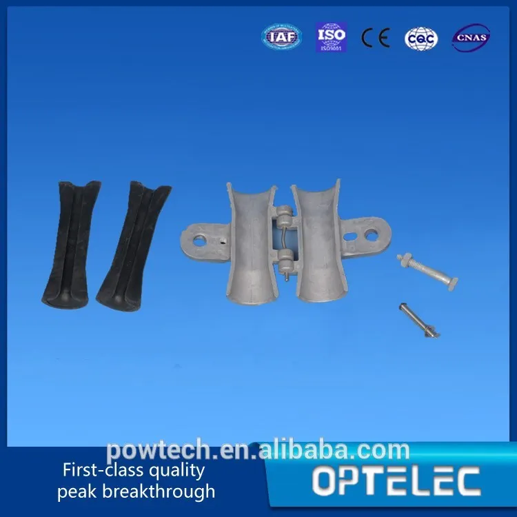 Небольшой ADSS подвеска зажимы для 100 м длительный срок службы / кабельные аксессуары фитинги