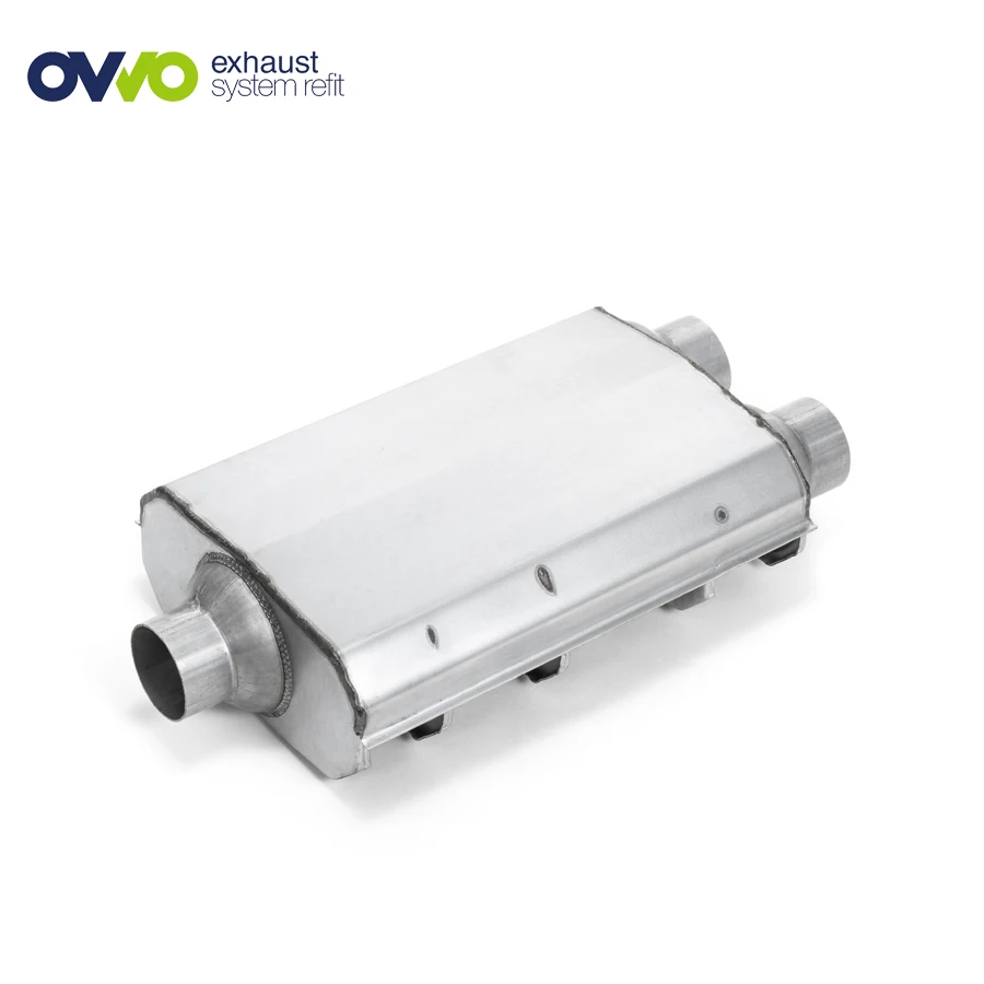 Magnaflow type Stainless 3 inlet 2 12 Dual Outlet Exhaust Muffler