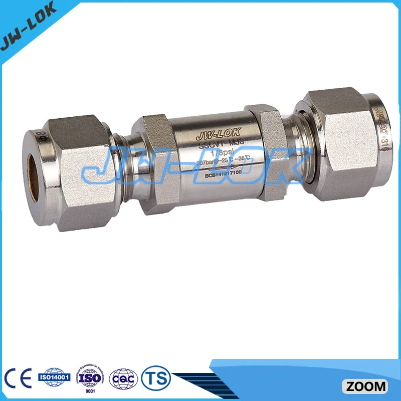 Two way air compression check valve