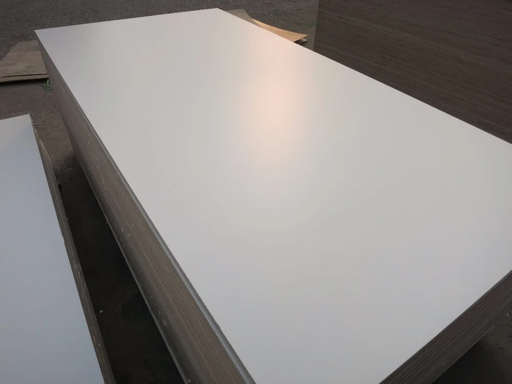 
good quality 18mm wbp glue two hot press &sanding melamine faced plywood 