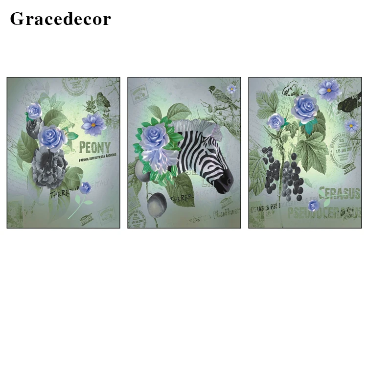 
Wholesale Manufacturer Home Decor 3D Resin Wall Art Painting Animal Design 