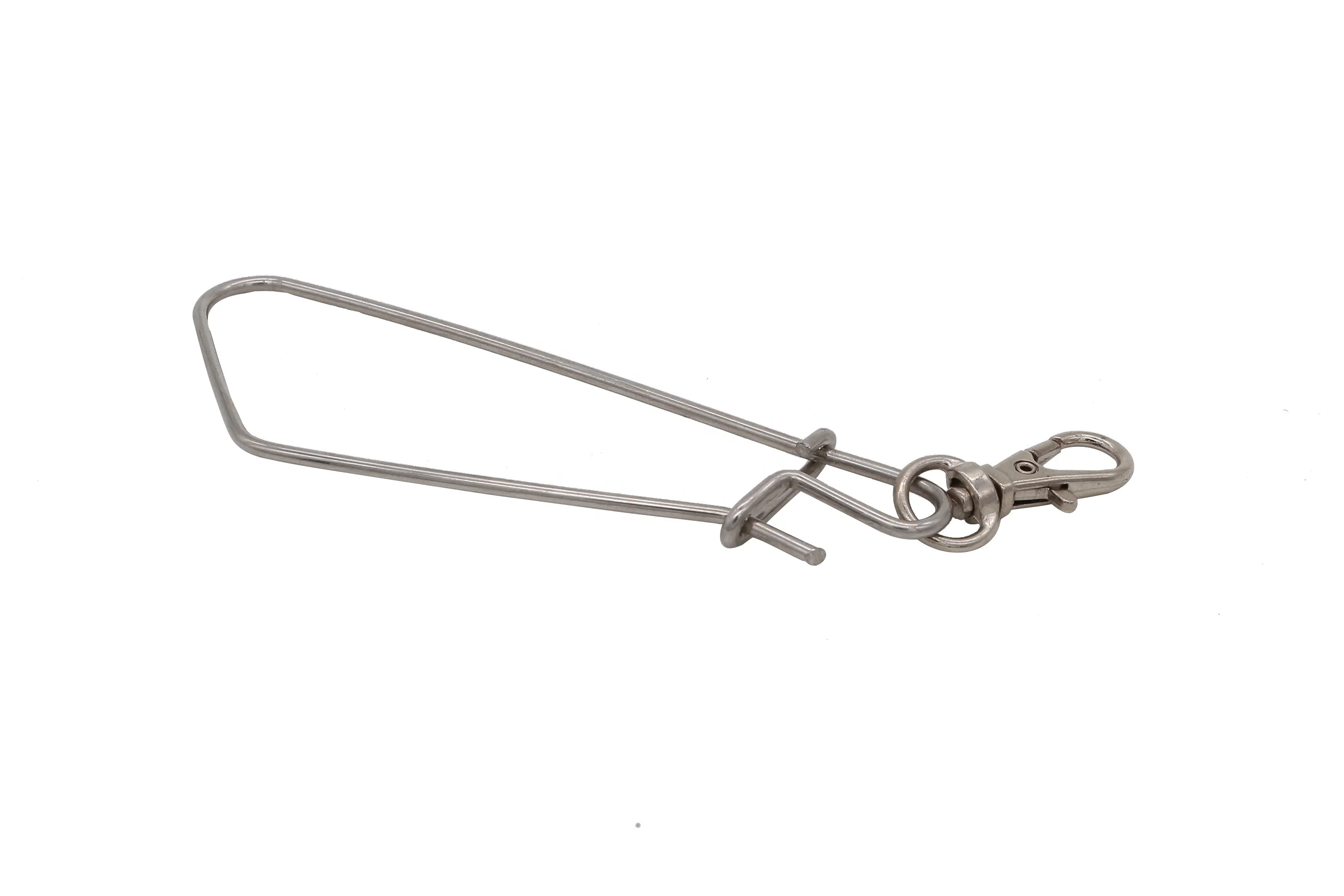 One - handed operation  Fishing Tackle Accessory fishing stringer clip live fish lock  cable with stainless steel 304  snap