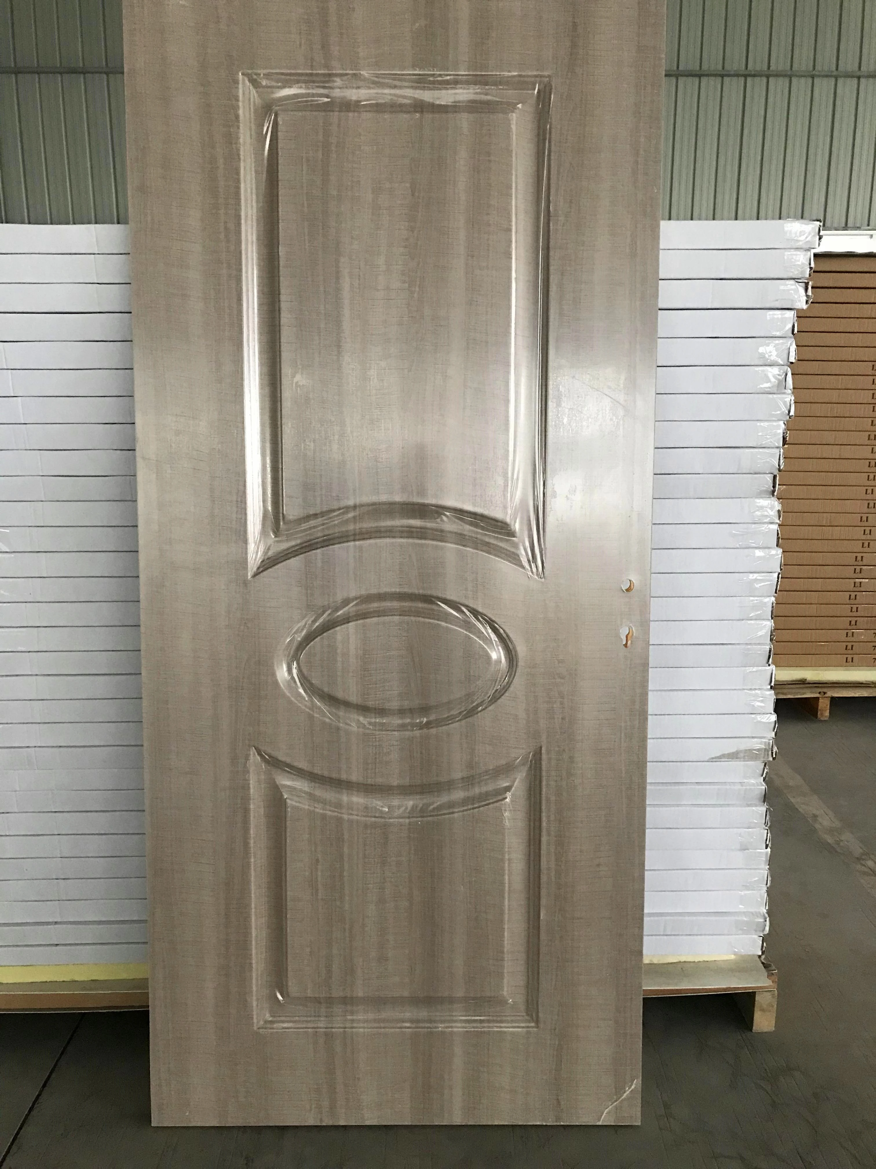 cheap price wpc door honeycomb paper filling solid wood structure waterproof PU foam pvc door