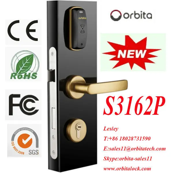 orbit access rfid keycard fireproof door lock electronic lock