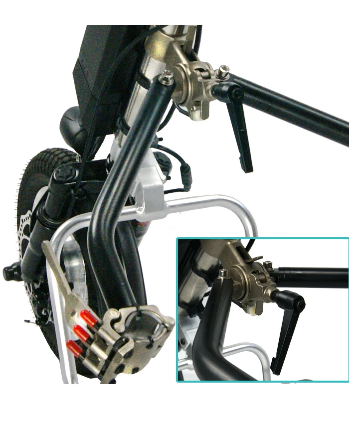 Forward and back function 12 inch 350w sports handcycle wheelchair for disabaled persons