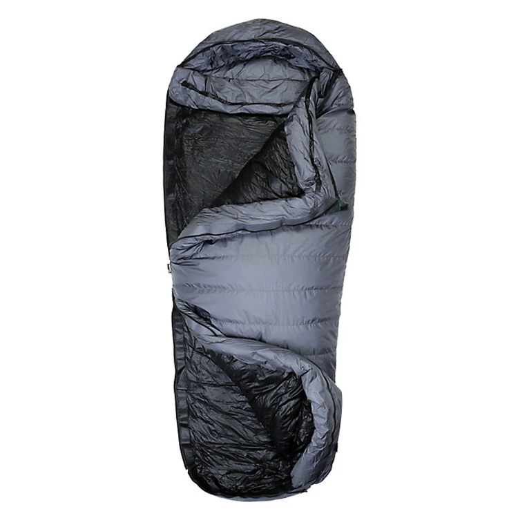 outdoor mountain 80% duck down sleeping bag durable and water resistant