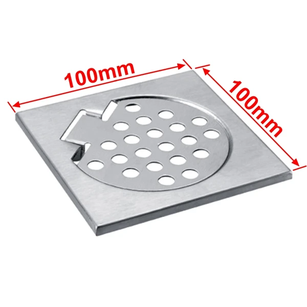 Cheap 100 x 100mm 4-inches Stainless Steel Floor Drain Cover
