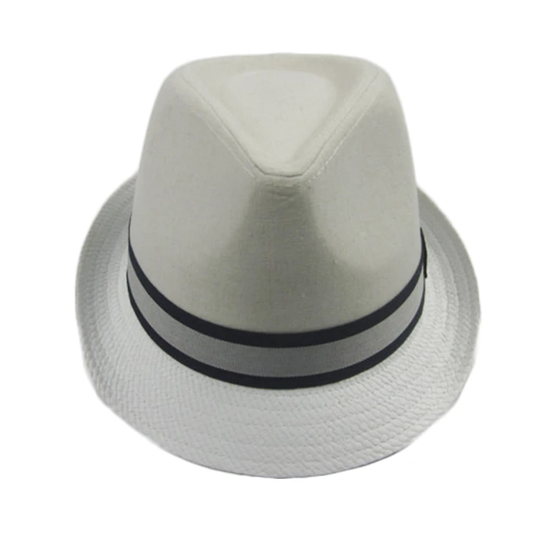Hats Manufacture Custom Design 100% Cotton Fedora Panama Paper Straw Hat with Paper Brim