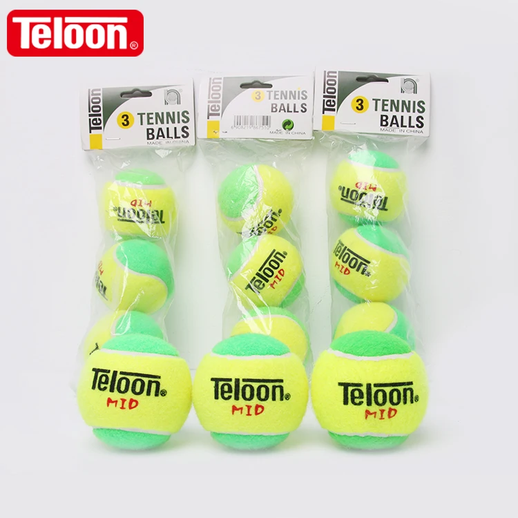 ITF Approved Brand Teloon OEM low Pressurized children/kids training tennis ball for Stage 1