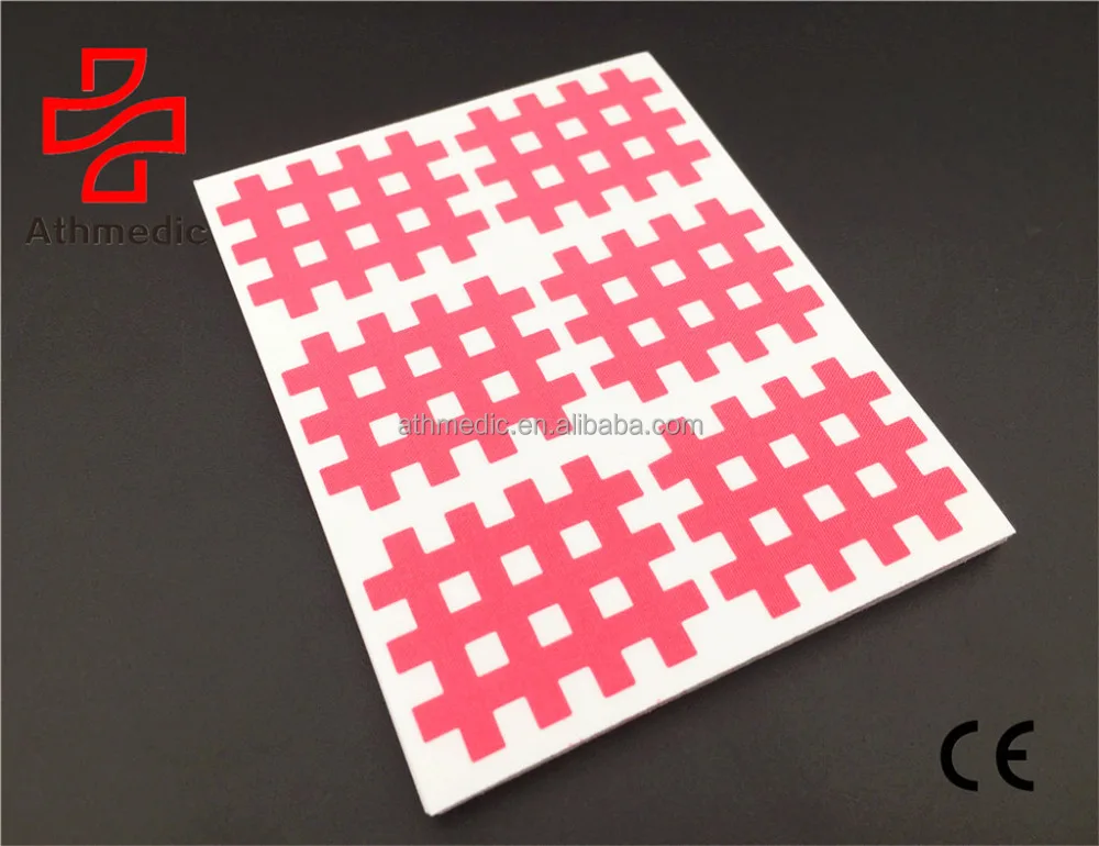 2022 Athmedic cure Sport Medical Therapy Physio Premium Acupuncture 6pcs Spiral cross Tape Pain Relief patches