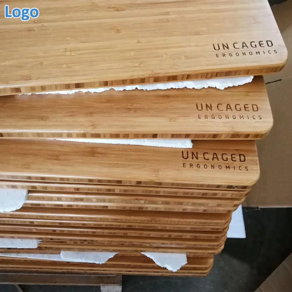 Custom Modern Home Office Table Height Adjustable Standing Desk Desktop 48ich Bamboo Curved Table Top