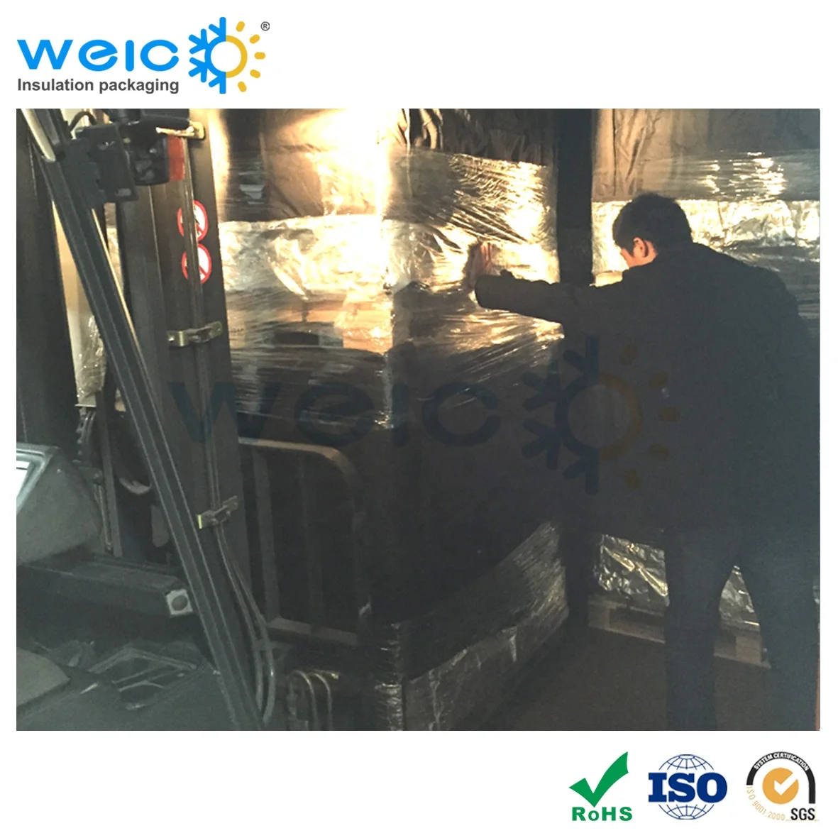 Insulation Material Reusable Waterproof Thermal Insulated Pallet Cover For Transportation