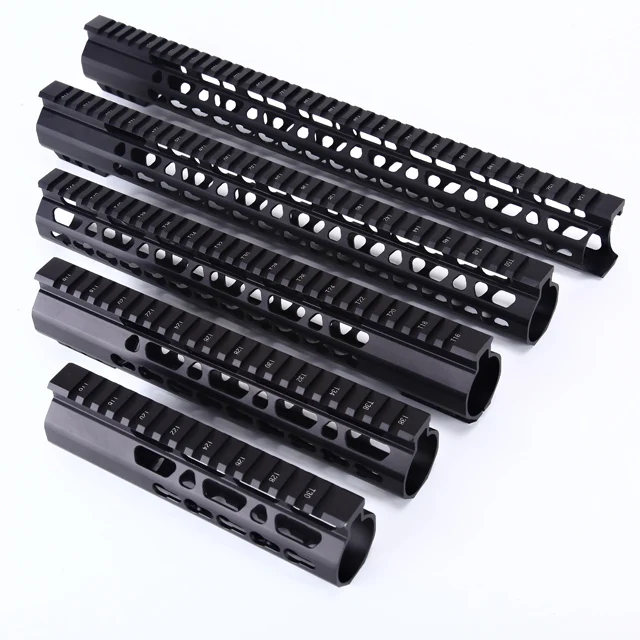 
AR15 hunting parts AR parts Yuntu manufacturer M4 AR Free Floating .223 handguard AR15 upper parts aluminum 6061 