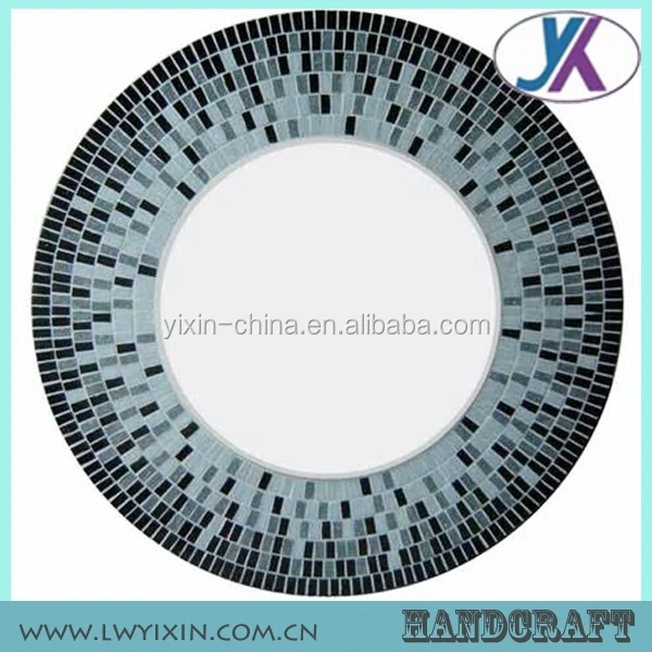 Antique colour makeup artist mosaic round murano glass mirror