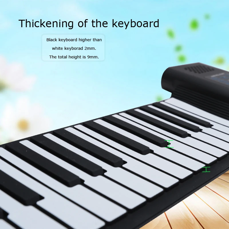 Bora 88 keys roll up electronic midi grand piano