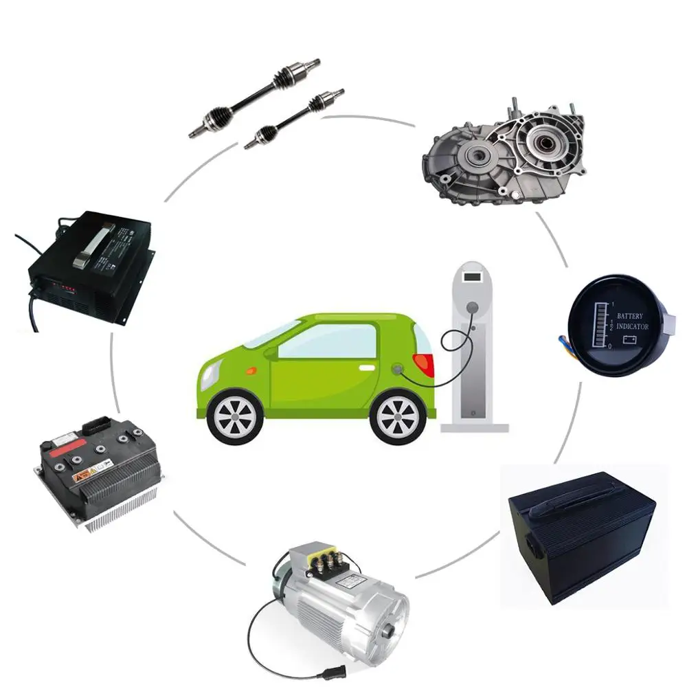 Servo Motor 4kilowatt 60V Auto Rickshaw Gearbox Rear Axle Conversion Kit