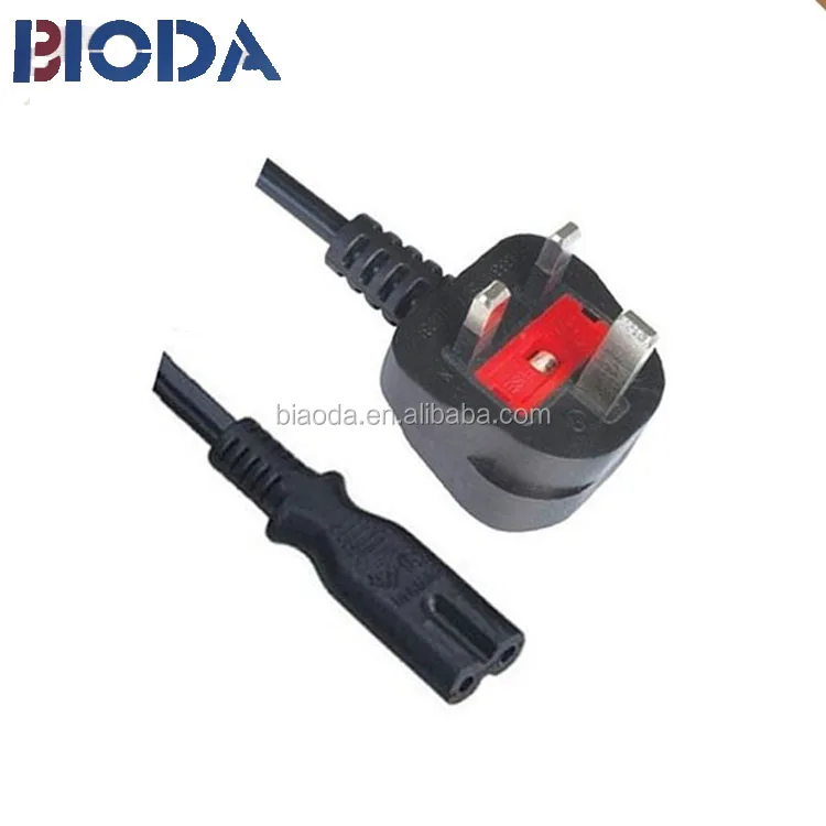 Великобритания нейлон шнур питания с IEC C13 разъем питания