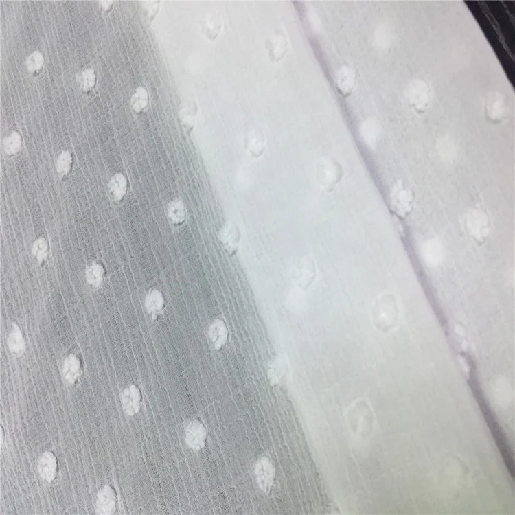 Cutwork fabric 100% polyester jacquard fabric crepe jacquard fabric for dress