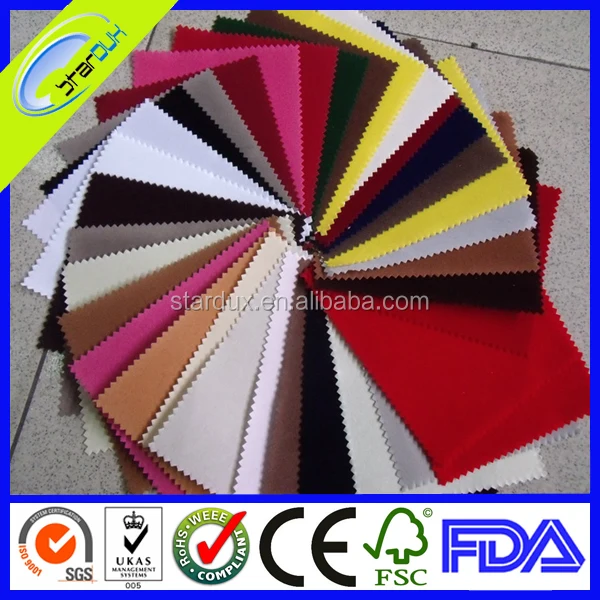 adhesive velvet flocked paper with different colors