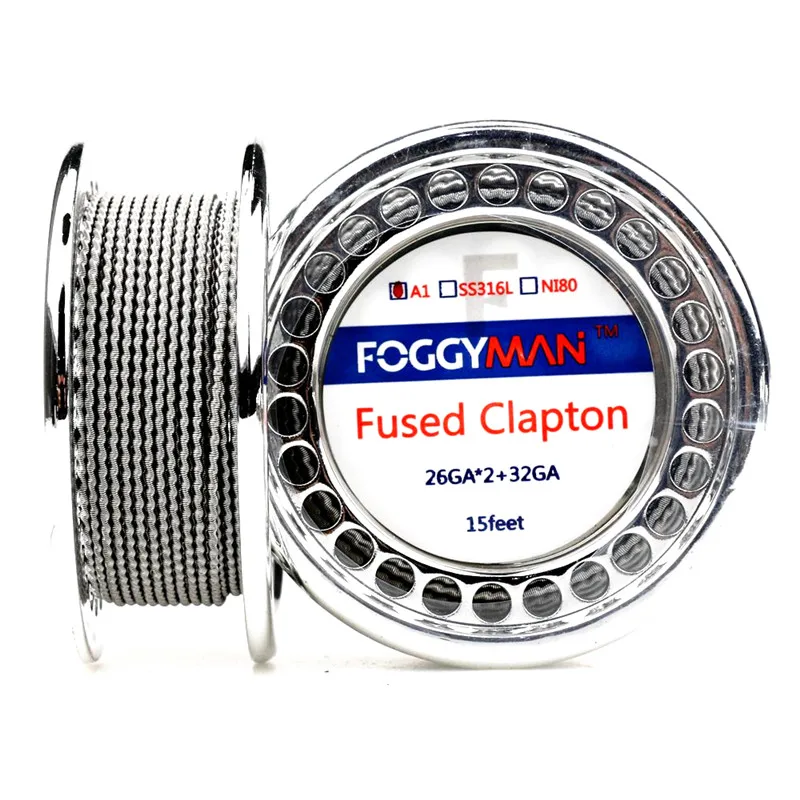
Electronic cigarette a1 resistance wire 15feet per roll alien clapton flat mix twist vape heating wire 