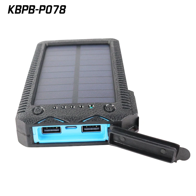 E cigarette lighter mobile charger waterproof solar power bank 20000mAh