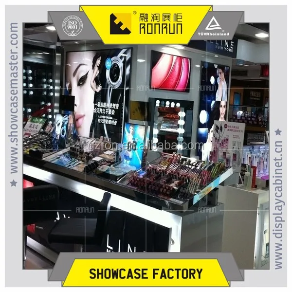 china cosmetic kiosk manufacturer ,cosmetic showcase for lady