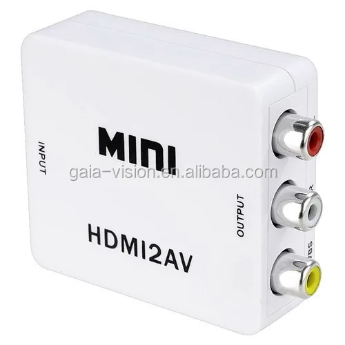 HDMI2AV Converter Mini Size HDMI to AV Converter Full HDCP 1080P hdmi converter adapter