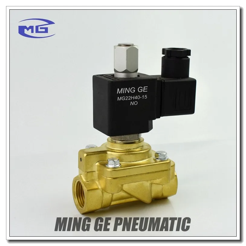 
1/2 inch 220V AC 24V DC 40bar normally open solenoid valve water valve gas pneumatic valve 
