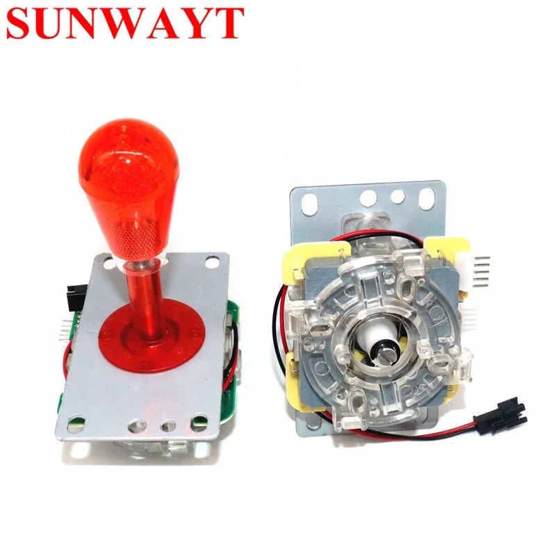 New Monochrome led 5V illuminated joystick with oval balltop 5pin led joystick for arcade Game machine