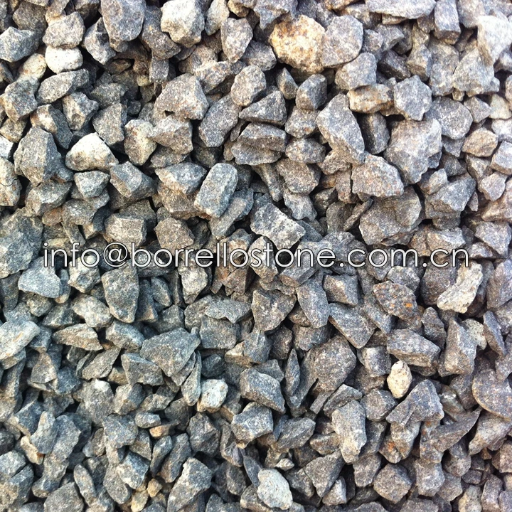 
decorative crushed black basalt gravel for garden 