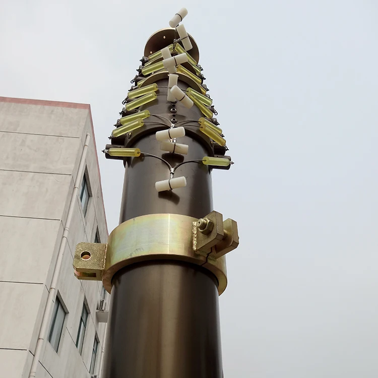 
Pneumatic heavy communication mast hard anodizing 24m mast 