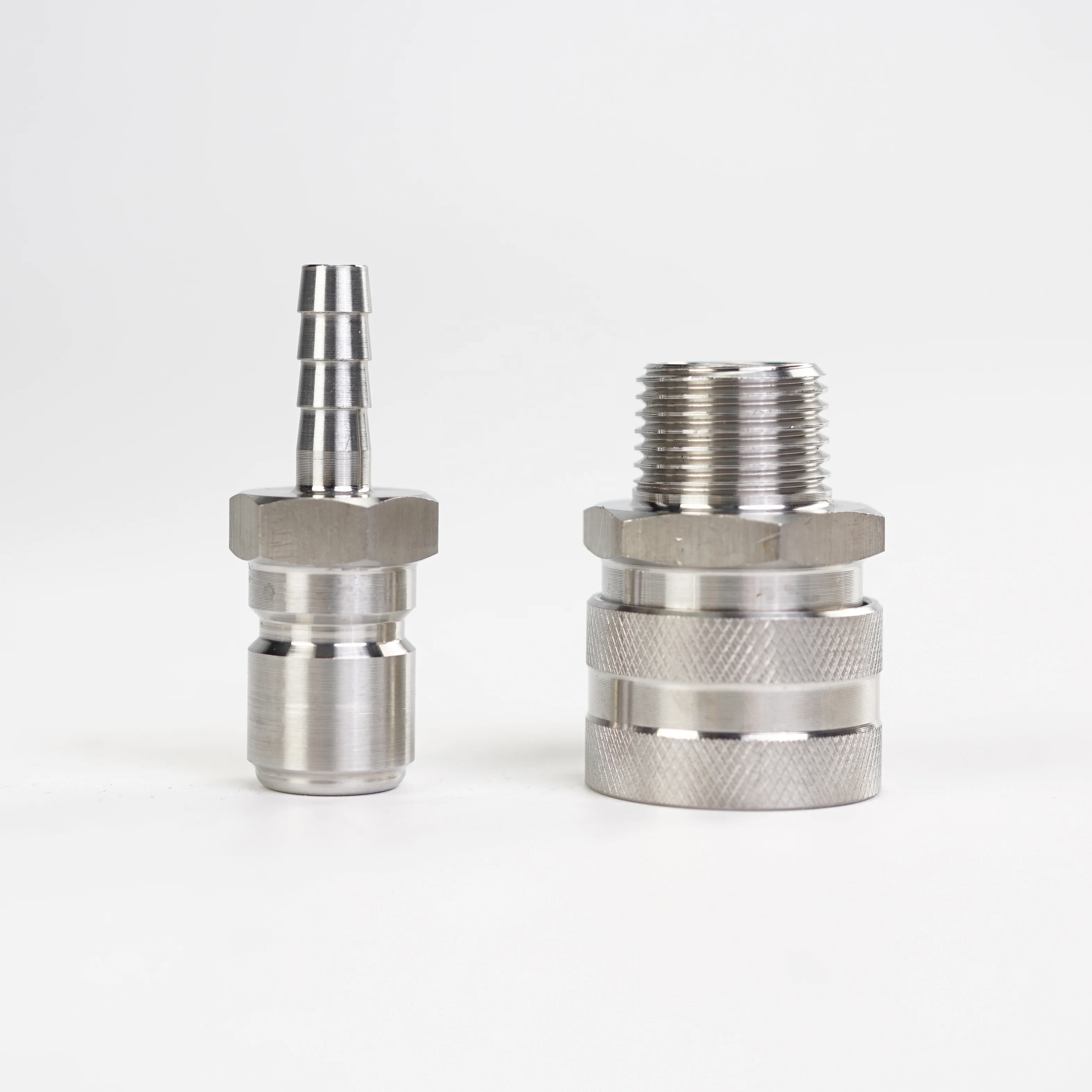 Быстроразъемный штуцер из нержавеющей стали 304 с набором MPT. Домашняя Пивоваренная смесь Tun. (Штуцер мама/MPT папа)