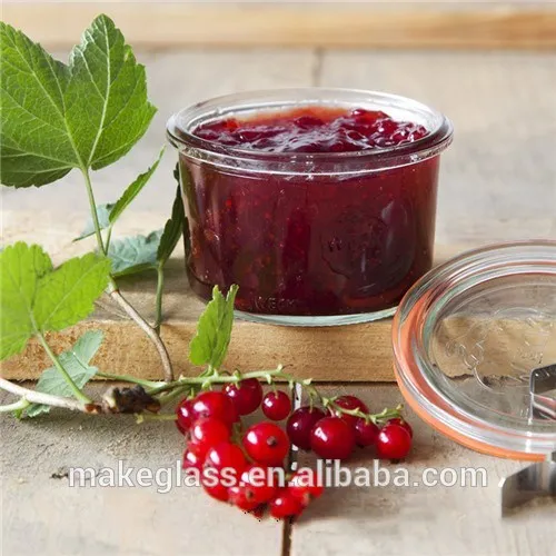 50ml,100ml, 300ml weck jars storage strawberry jam jars glass bottles