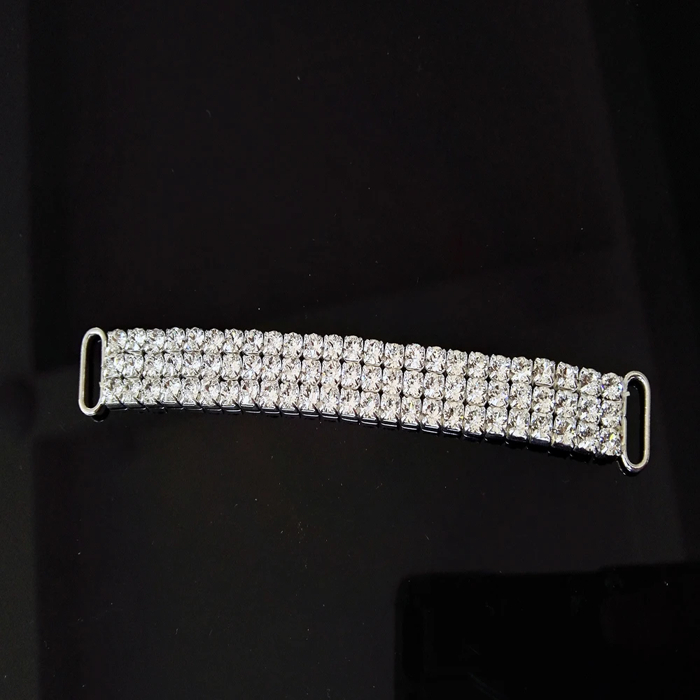 Оптовая продажа, декоративные блестящие пряжки для обуви со стразами