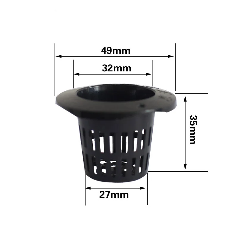 
Hydroponic Grow System Net Pot PE Mesh Cup 