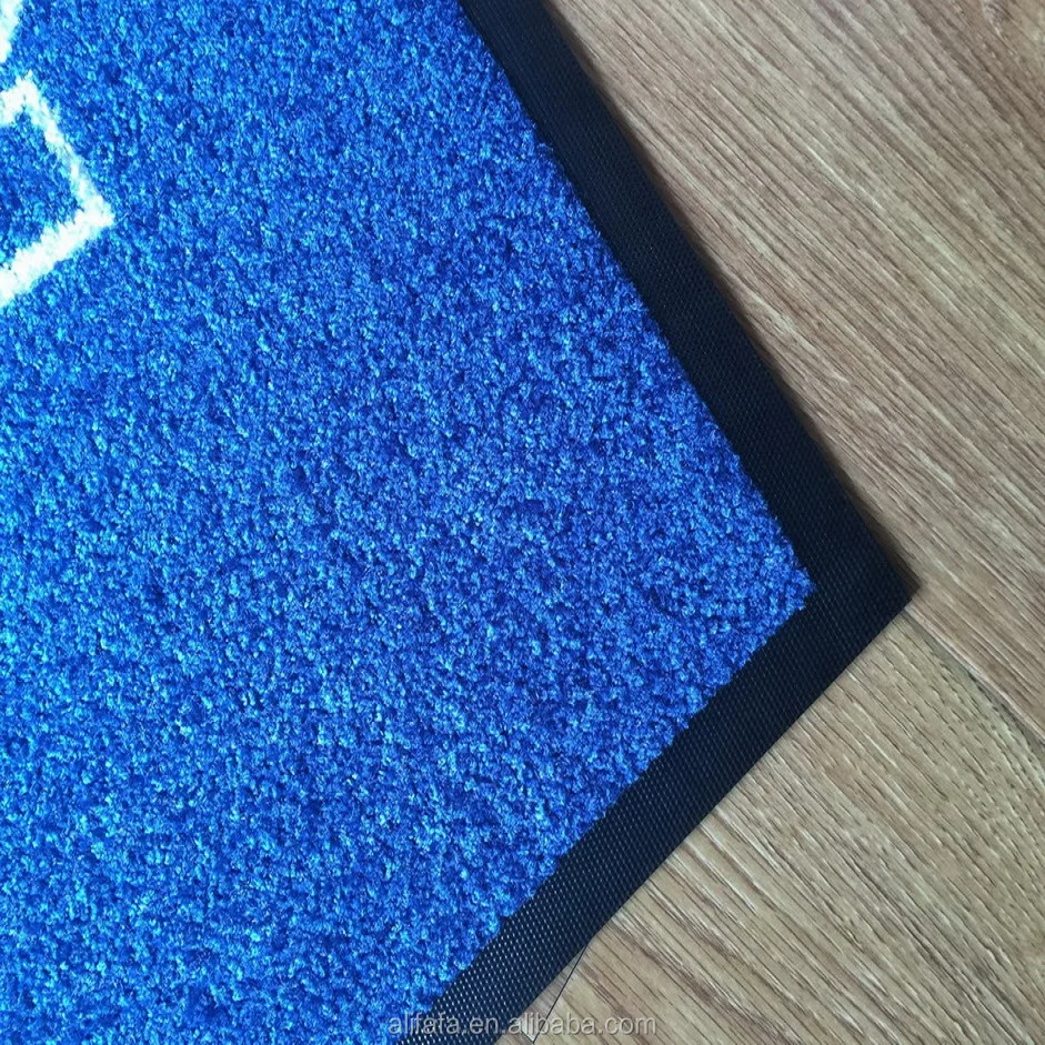 Washable custom nylon print entrance rubber logo mat