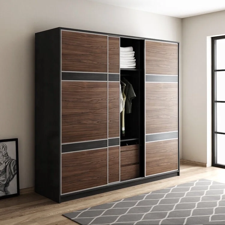 Высококачественный Открытый гардероб, ламинированный гардероб для гостиной (HX-8ND9102)