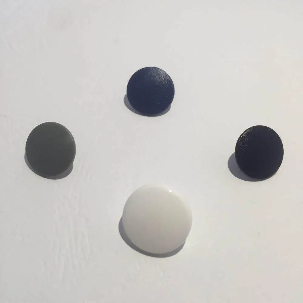 Wholesale dyeing round plastic children garment combined snap button with plastic fastener