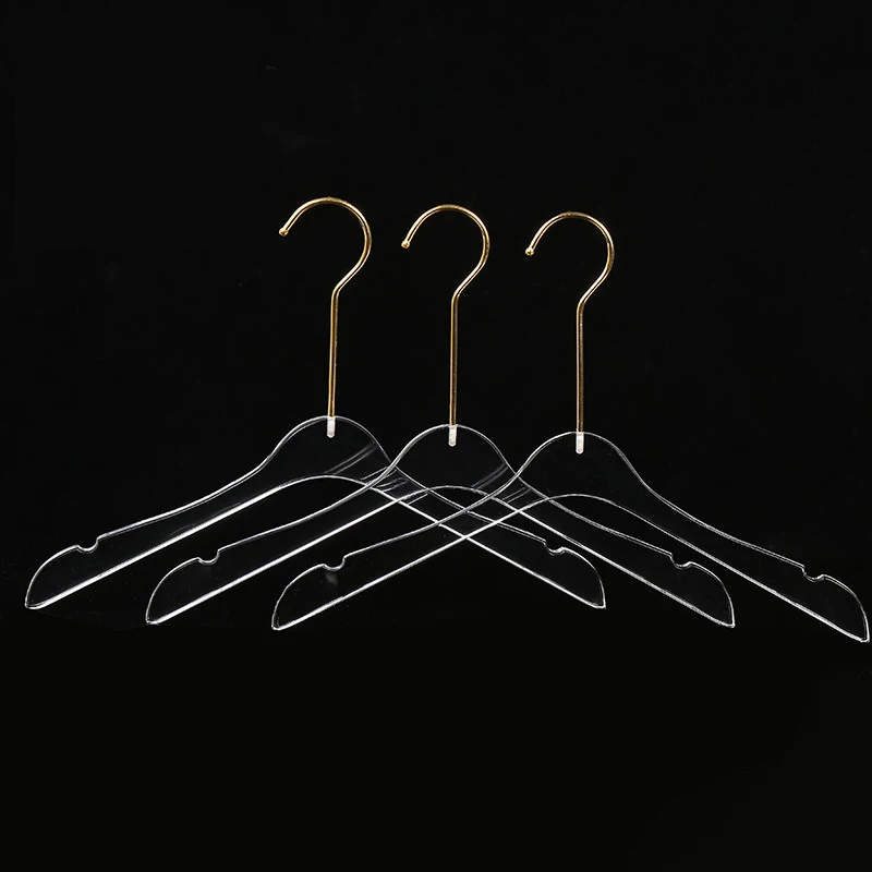 Clothes Hanger Factory Acrylic Transparent Hanger Clear boutique hangers