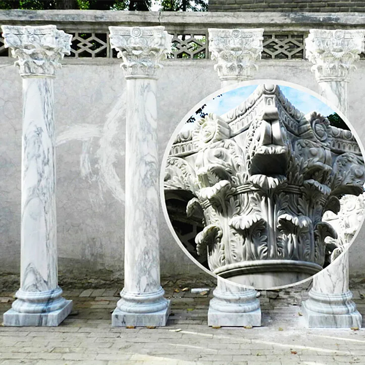 Stone carving house gate pillar designs for sale