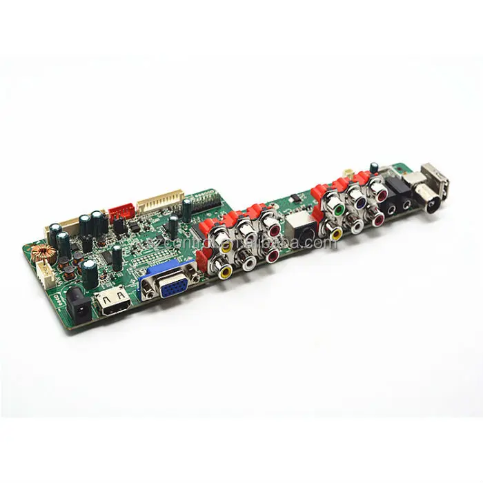 Плата контроллера LVDS LCD TSUX9 V1.0 с кабелем LVDS, светодиодным драйвером, клавиатурой OSD, пультом дистанционного управления и т. д. опционально