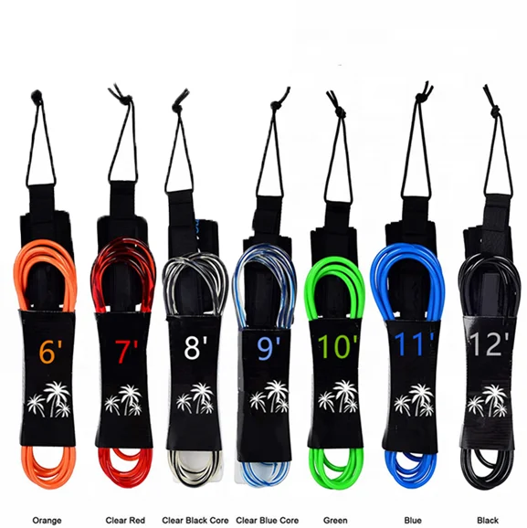 longboard  leash surf leg rope Wholesale High quality inexpensive lustrous 7ftx7mm