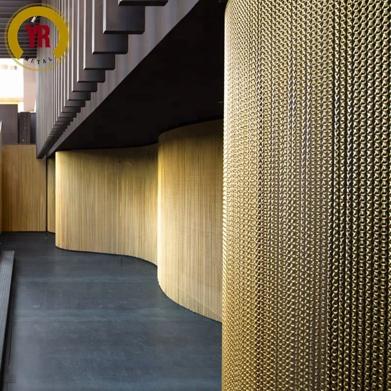 wholesale interior decoration aluminium chain link curtain