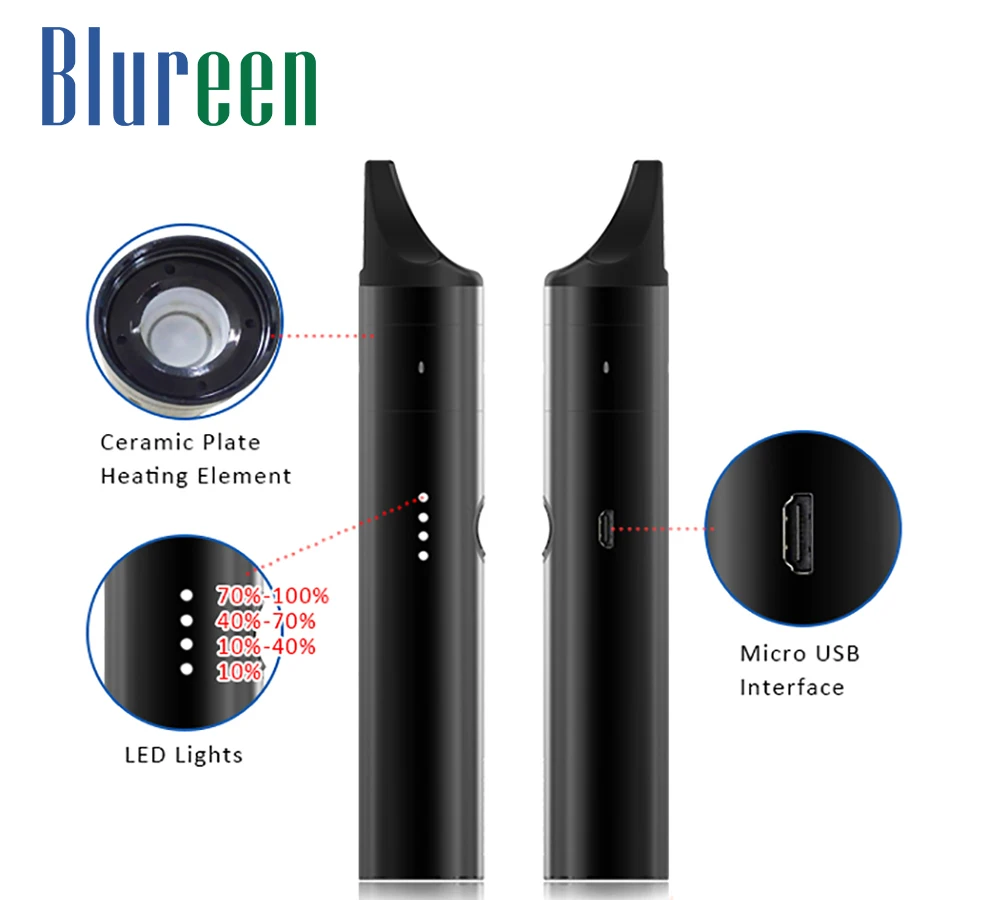 
New Product Cbd Wax Herbal Ceramic Heating Vpro Best Herb Vaporizer Pen 