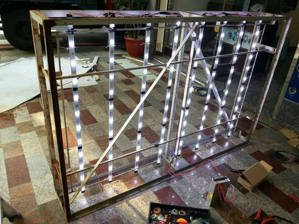 lattice 12v led strip 3030 with optic lens for lightbox