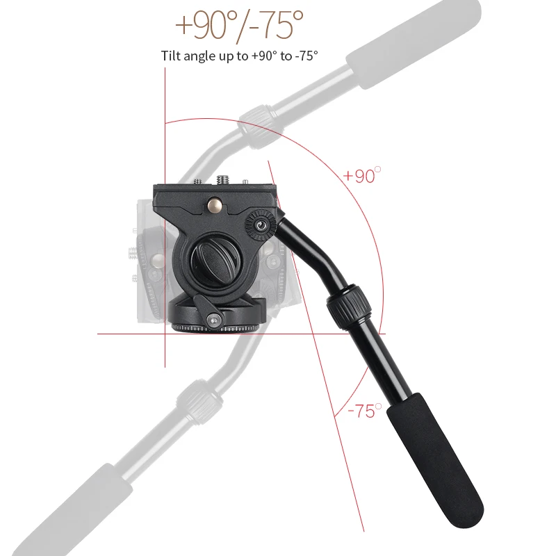XILETU MV284A+LS4 Professional Video Monopod Tripod&fluid head Set