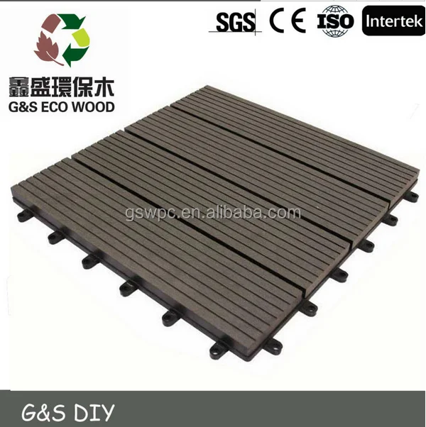 2019 high quality waterproof deck DIY wpc wood plastic composite decking floor