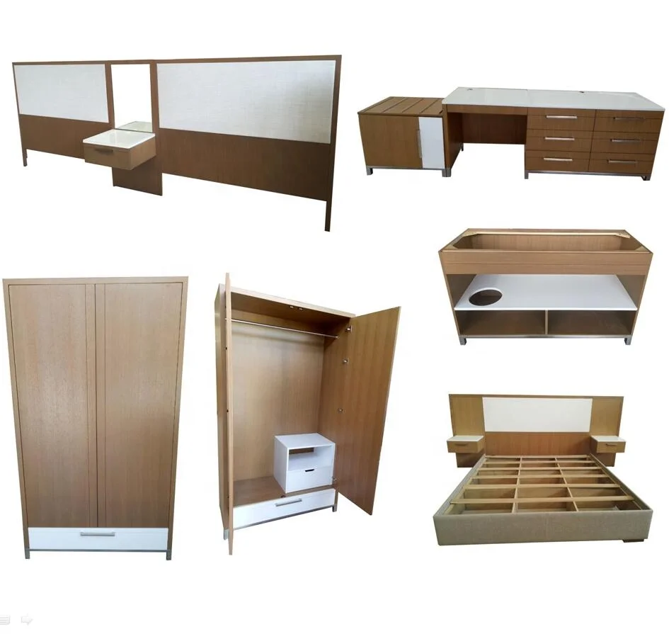  Hilton Hotel Luxury Wooden Hospitality Casegoods Bedroom Furniture
