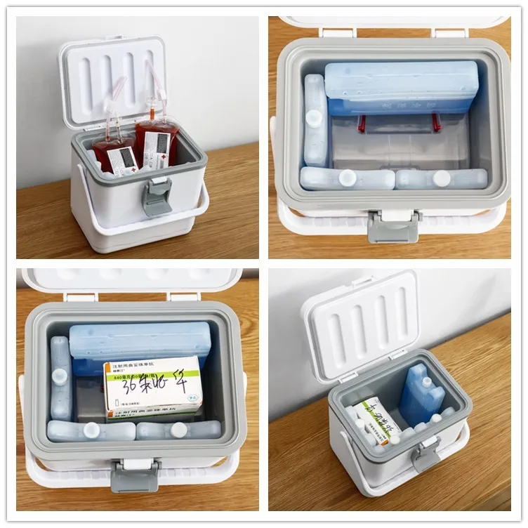 
For blood transport cooler box keep the temperature at 2-8 degree 12-48H, Mini insulin medical transport cooler box 